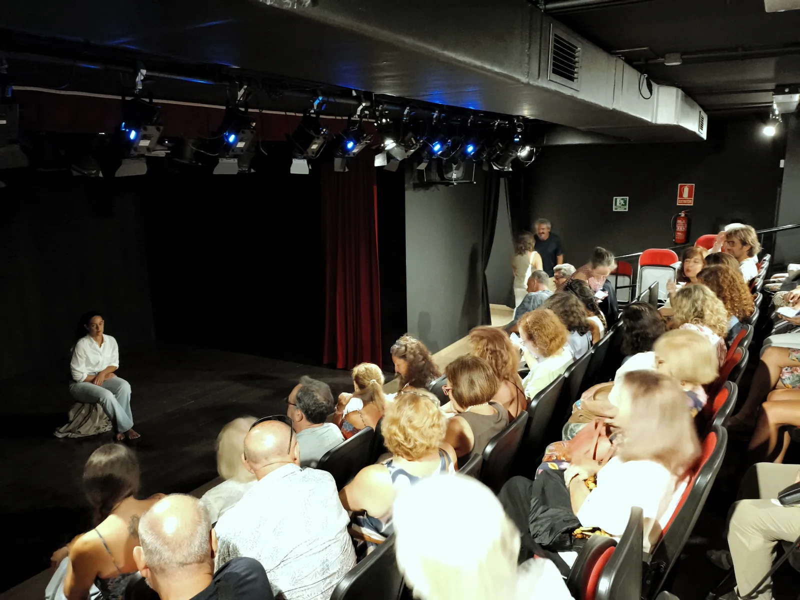 Sala llena en el Teatro Maynake de Málaga durante el estreno de El sol de Bloomsbury